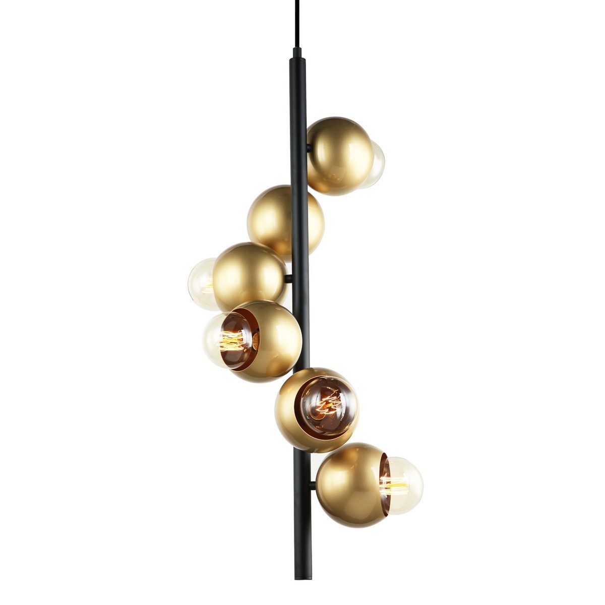 Nowoczesna lampa wisząca ITALUX PEN-5104-6-BKGD