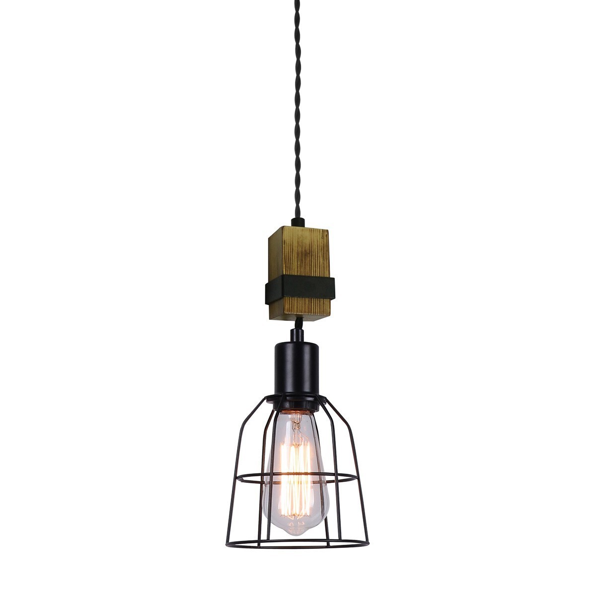 Lampa wisząca w stylu industrialnym i retro ITALUX PND-4290-1-L