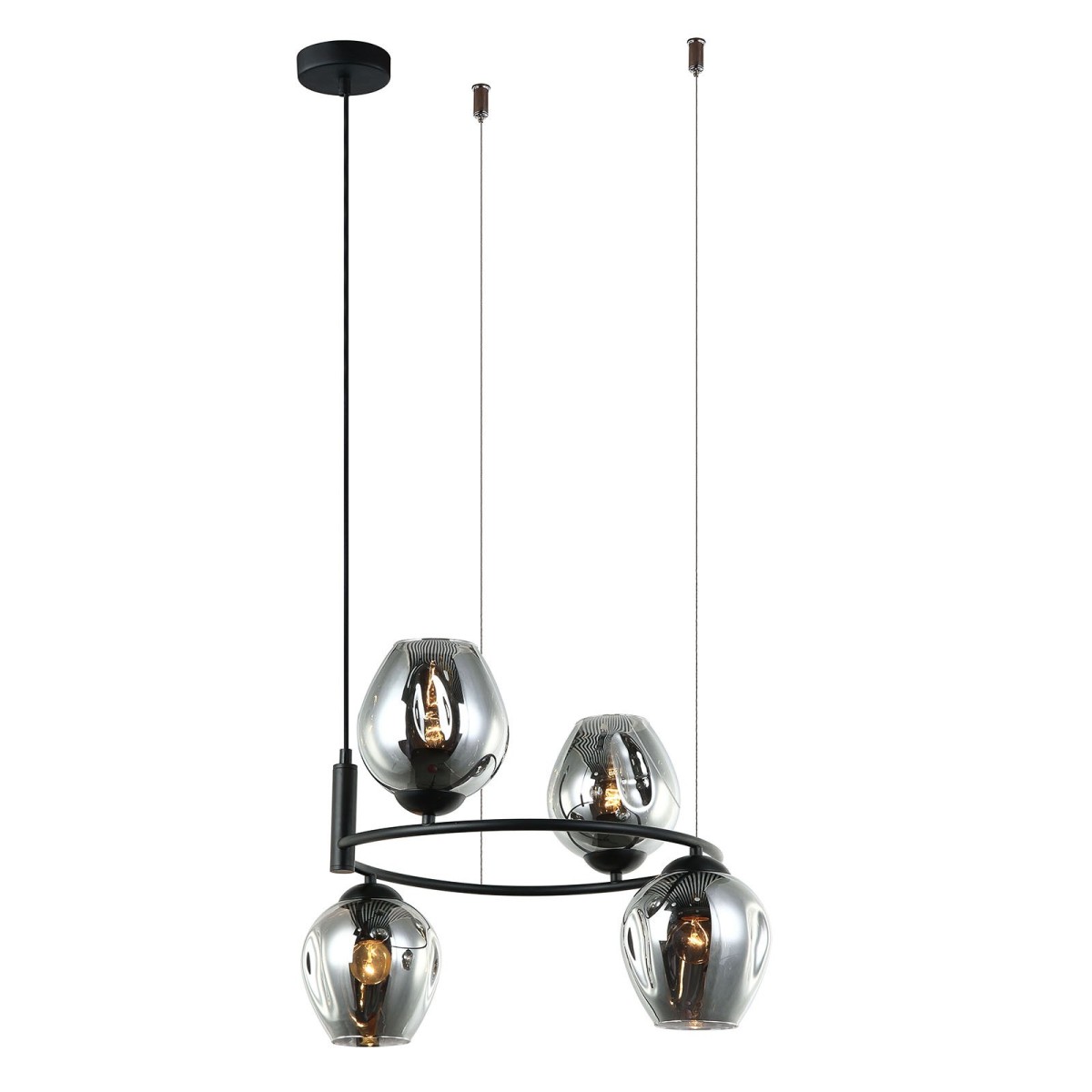 ITALUX Roxane MDM-4045-4 BK+SG - Nowoczesna lampa z kategorii - Wiszące