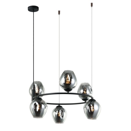 ITALUX Roxane MDM-4045-6 BK+SG - Nowoczesna lampa z kategorii - Wiszące