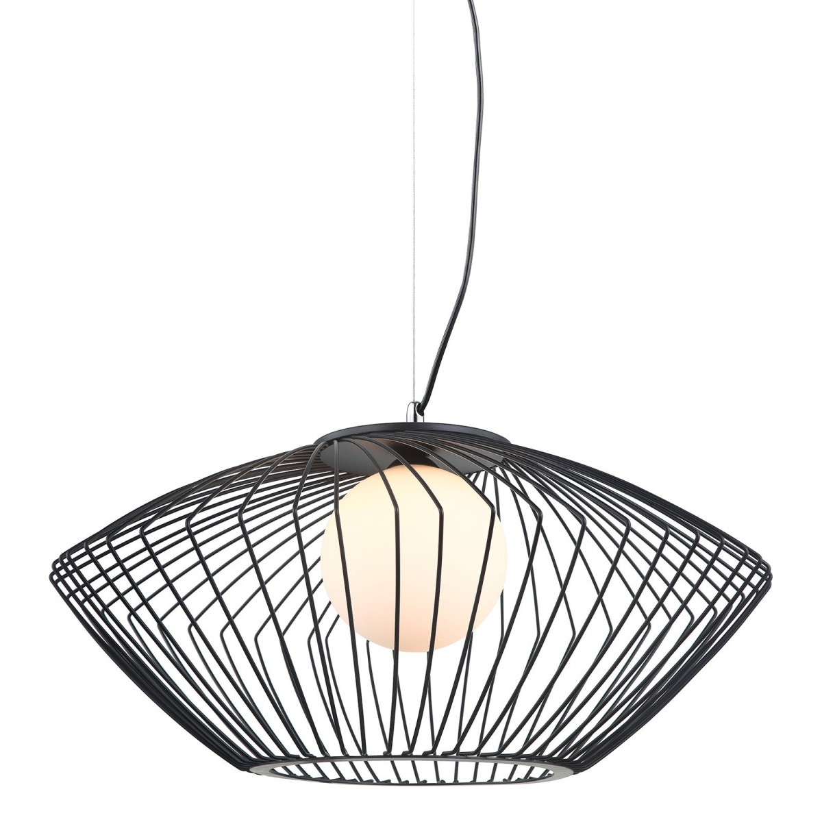 ITALUX Zeno MDM-3844-1 BK - Nowoczesna lampa z kategorii - Wiszące