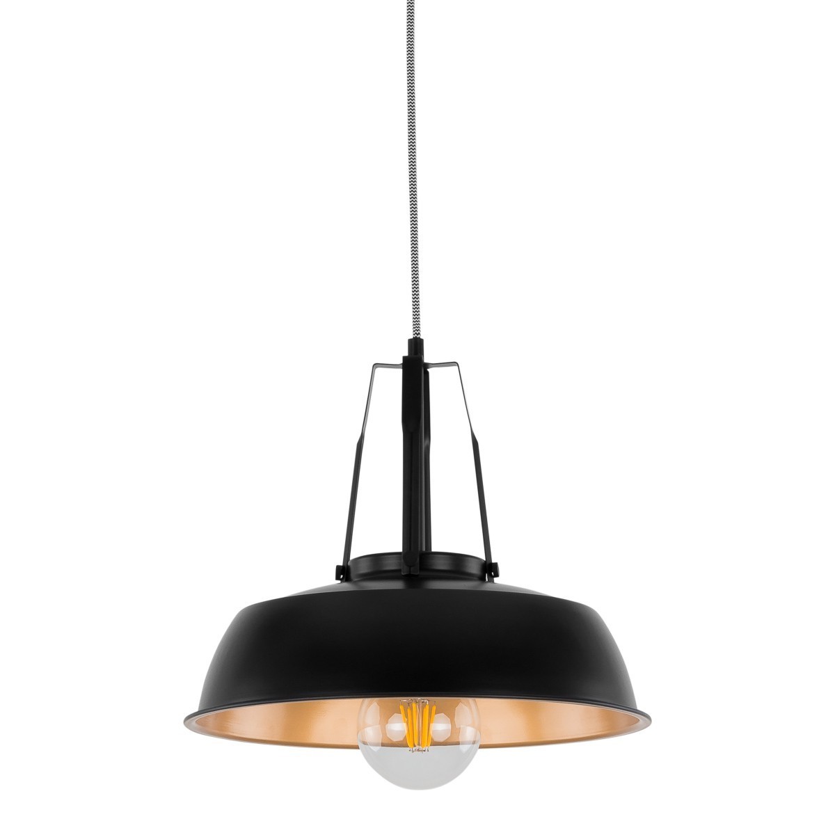 ITALUX Paloma MDM-3619/1M BK+GD - Nowoczesna lampa z kategorii - Wiszące