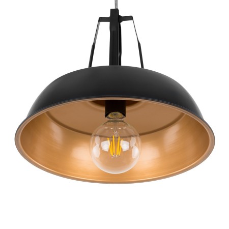 ITALUX Paloma MDM-3619/1M BK+GD - Nowoczesna lampa z kategorii - Wiszące