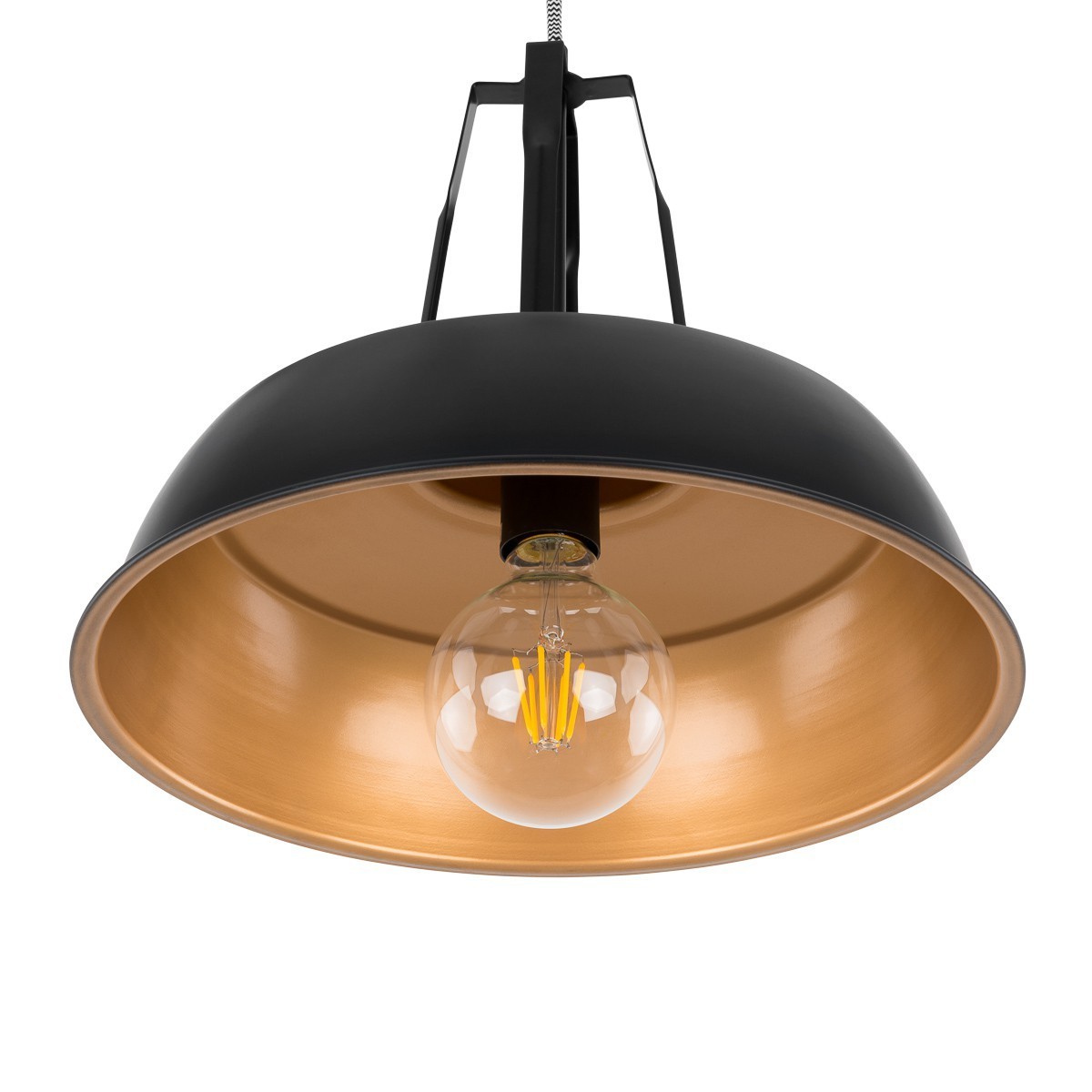 ITALUX Paloma MDM-3619/1M BK+GD - Nowoczesna lampa z kategorii - Wiszące
