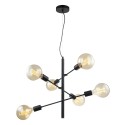 ITALUX Madalyn MDM3582/6 BK - Nowoczesna lampa z kategorii - Wiszące