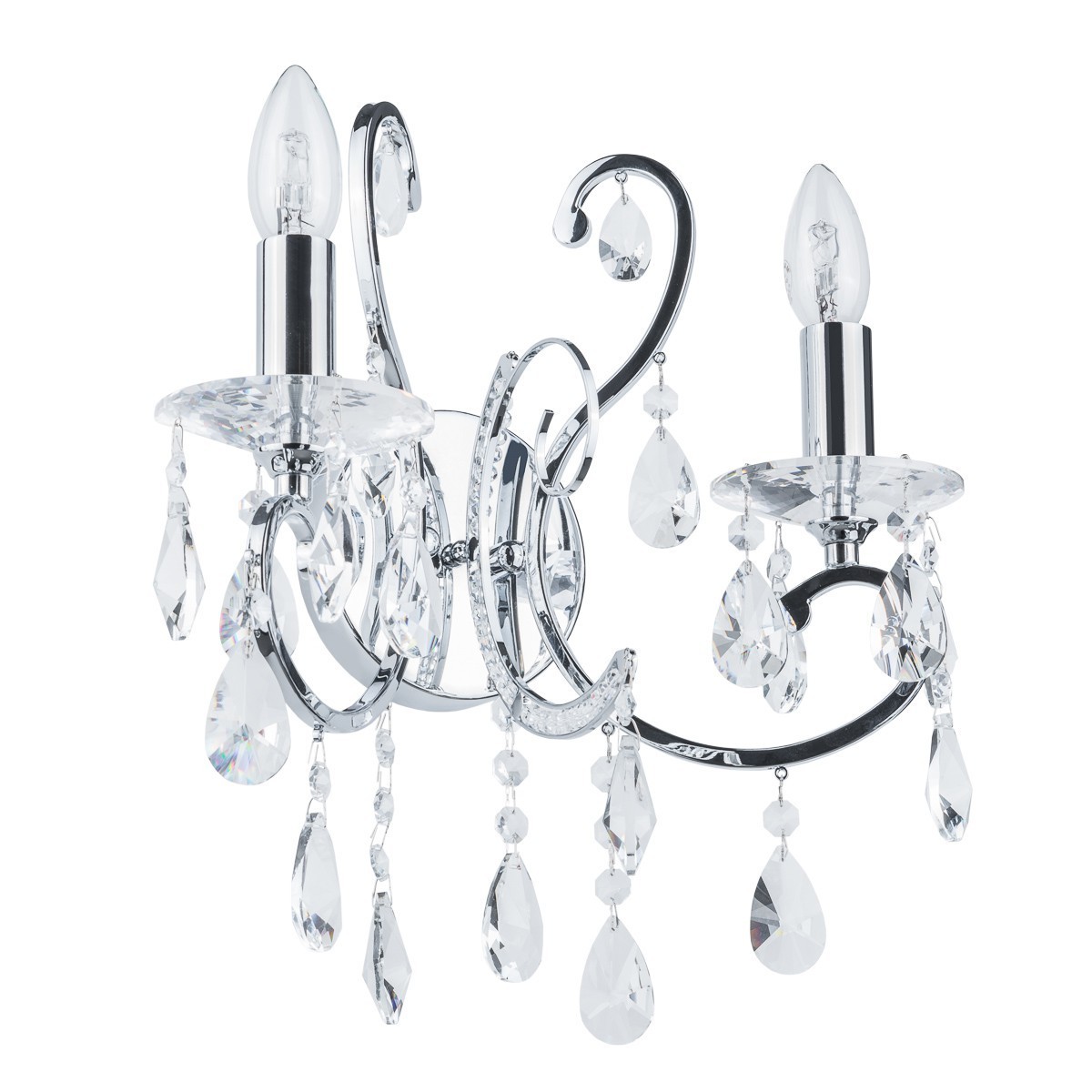 Z kryształową lampą Kinkiet ITALUX MB72709-2A