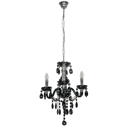 Z kryształowymi lampami Żyrandole ITALUX L.90690/3BL