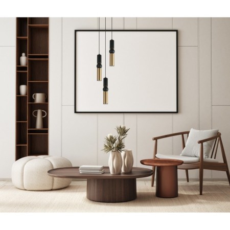 Nowoczesna lampa wisząca ITALUX PND-14290-3-BK-BRO