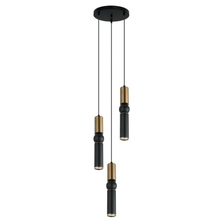 Nowoczesna lampa wisząca ITALUX PND-14290-3-BRO-BK