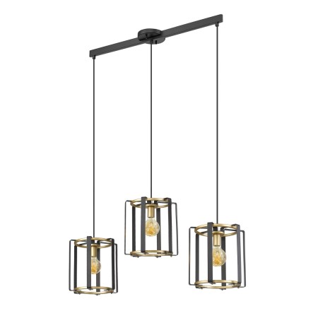 Nowoczesna lampa wisząca ITALUX PND-44003-3-BK-GD