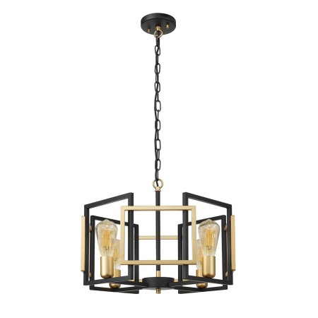 Nowoczesna lampa wisząca ITALUX PND-44003-4-BK-GD