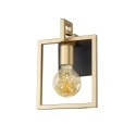 Lampa nowoczesna Kinkiet ITALUX WL-44003-1-BK-GD