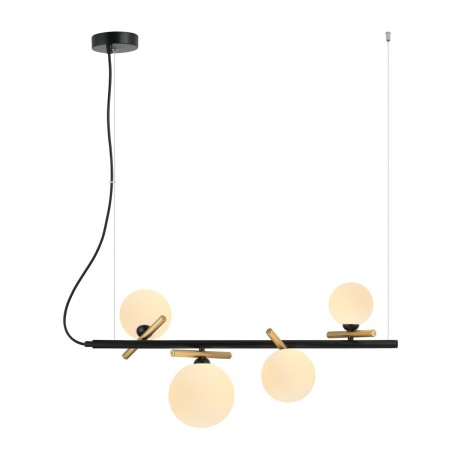 Nowoczesna lampa wisząca ITALUX PND-5622-4-BK-W