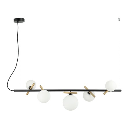 Nowoczesna lampa wisząca ITALUX PND-5622-5-BK-W
