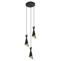 ITALUX Malia PND-85949-3 BK+GD - Nowoczesna lampa z kategorii - Wiszące
