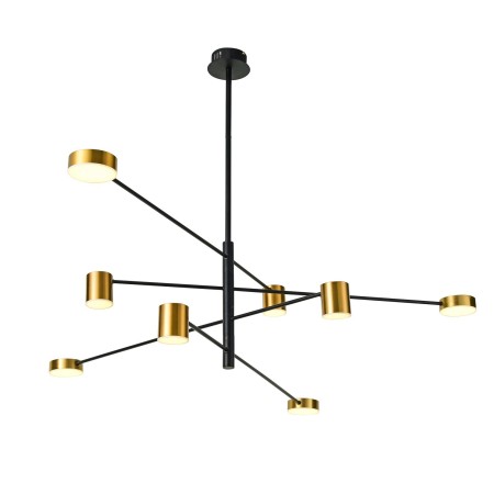 Nowoczesna lampa wisząca ITALUX PND-16374-8-BK-GD-3K
