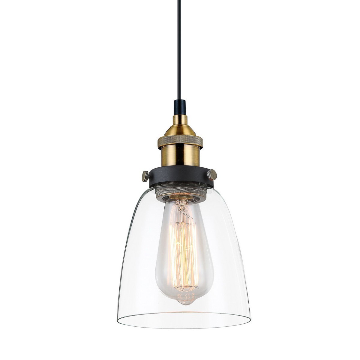 ITALUX Francis MDM-2563/1 GD+CL - Industrialne i retro oświetlenie z kategorii - Wiszące