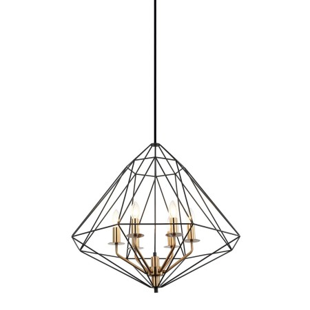Lampa wisząca w stylu industrialnym i retro ITALUX PEN-6369-6-BKBR