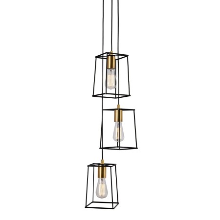 Nowoczesna lampa wisząca ITALUX MD-BR16556-D3-B/G