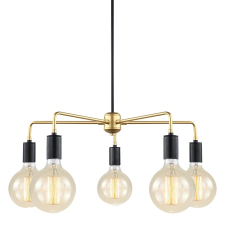 ITALUX Malene MDM3386/5 BK+GD - Nowoczesna lampa z kategorii - Wiszące