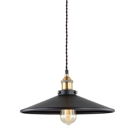 ITALUX Verda MDM-3458/1L BK+GD - Industrialne i retro oświetlenie z kategorii - Wiszące