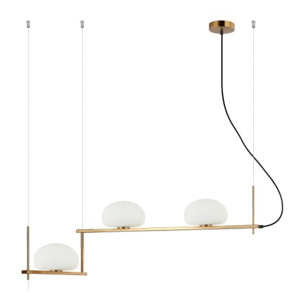 Nowoczesna lampa wisząca ITALUX PND-357783-BRO+W
