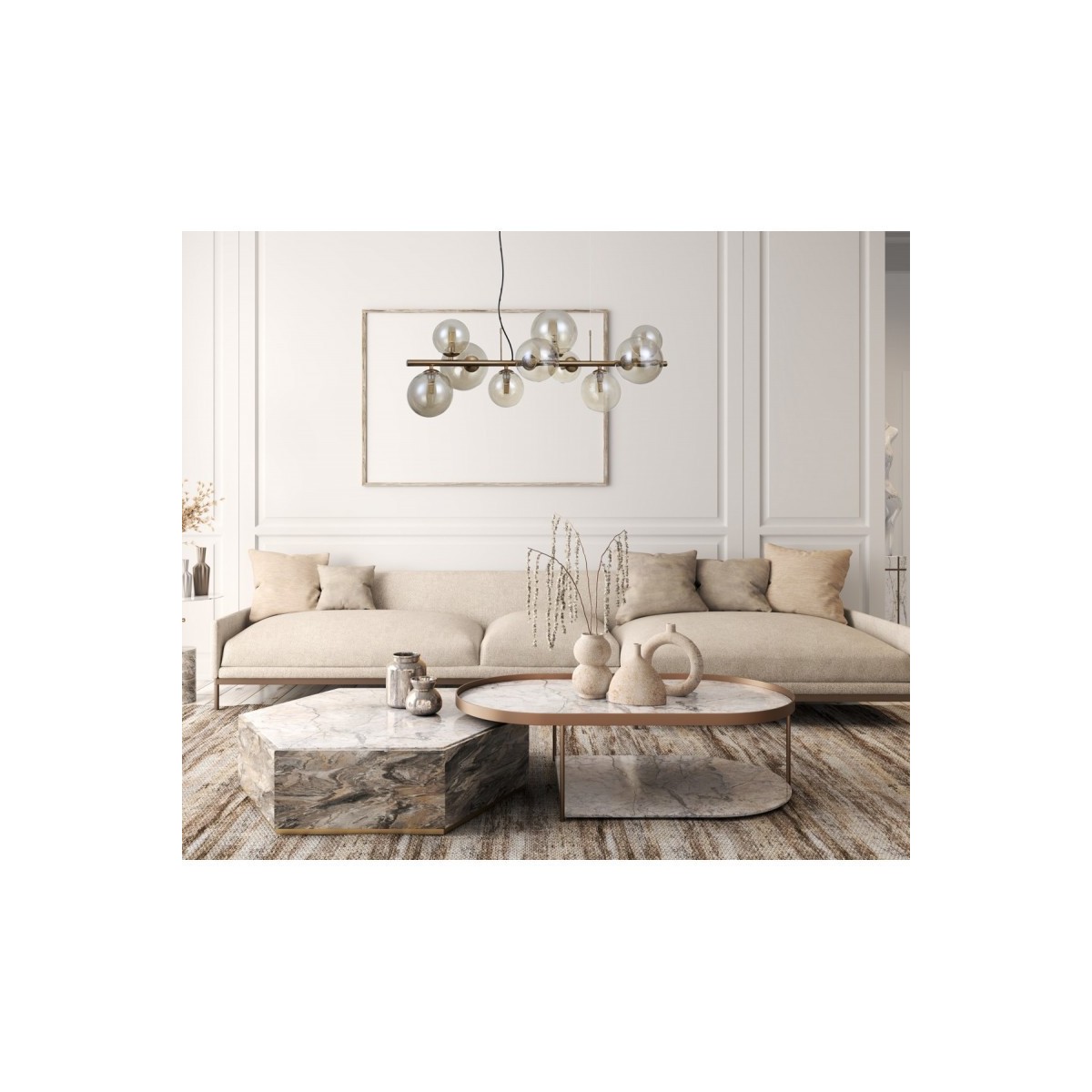 Nowoczesna lampa wisząca ITALUX PND-406007-10-HBR