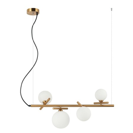 Nowoczesna lampa wisząca ITALUX PND-5622-4-BRO-W