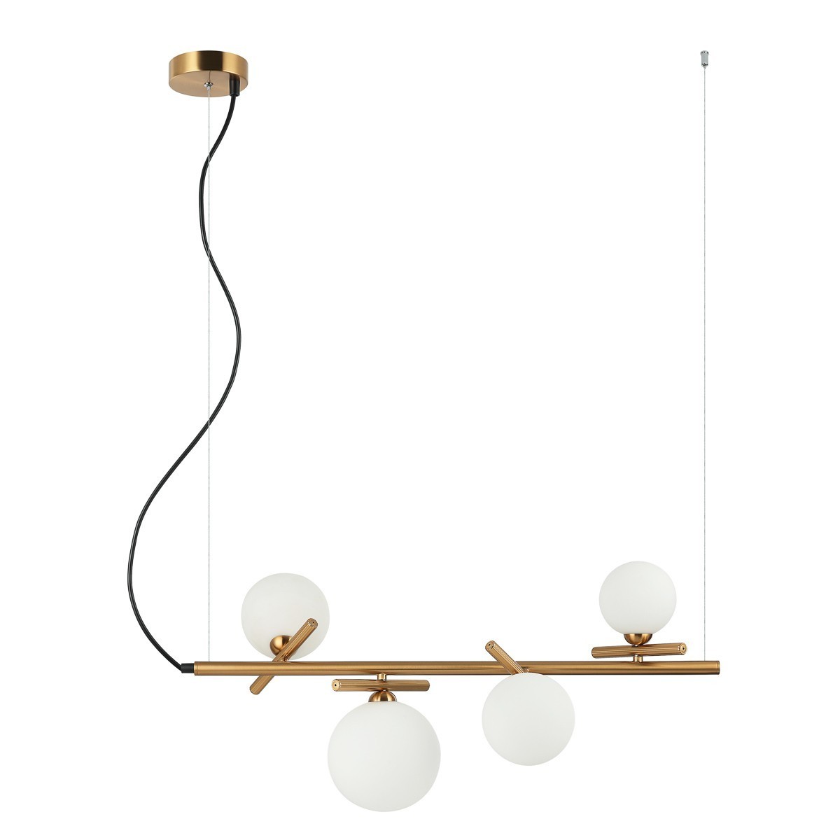 Nowoczesna lampa wisząca ITALUX PND-5622-4-BRO-W