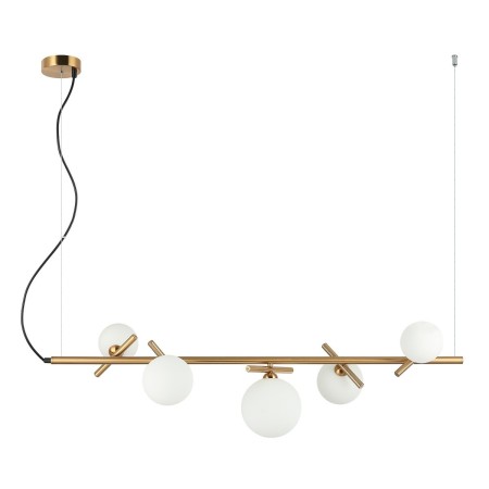 Nowoczesna lampa wisząca ITALUX PND-5622-5-BRO-W