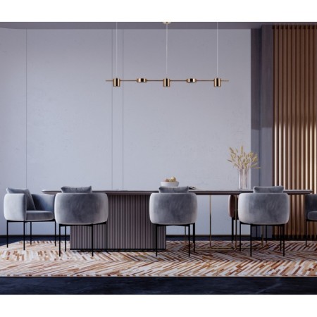 Nowoczesna lampa wisząca ITALUX PND-16374-5-COP-GD-4K