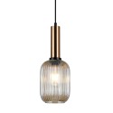 Nowoczesna lampa wisząca ITALUX PND-5588-1M-BRO+AMB
