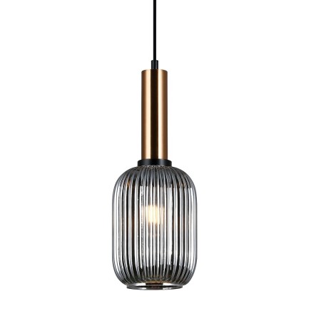 Nowoczesna lampa wisząca ITALUX PND-5588-1M-BRO+SG
