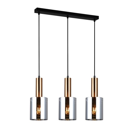 Nowoczesna lampa wisząca ITALUX PND-5581-3-BRO+SG