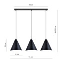 Lampa wisząca REBEL 3 BLACK/WHITE
