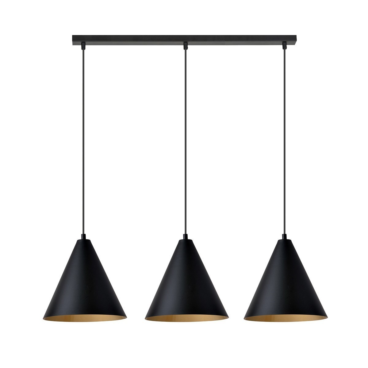 Lampa wisząca REBEL 3 BLACK/GOLD