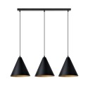 Lampa wisząca REBEL 3 BLACK/GOLD