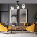 Lampa sufitowa FINES 3 BL TRANSPARENT