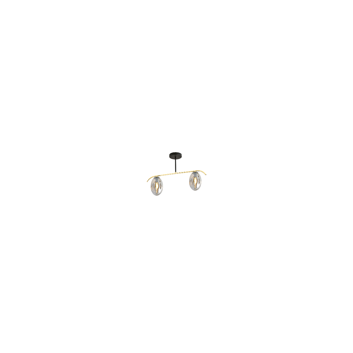 Lampa sufitowa FINES 2 BL GRAFIT