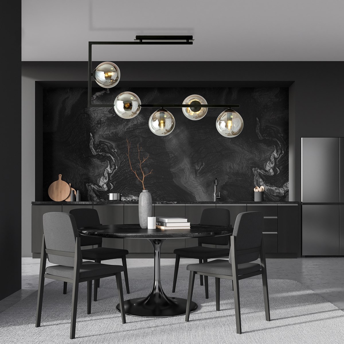 Lampa sufitowa SOMA 5 BL GRAFIT