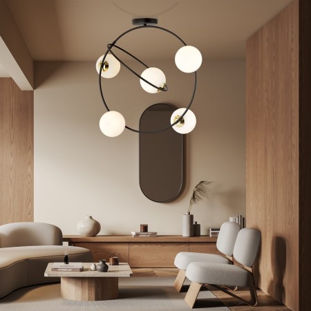Żyrandol STARDOM 5 BL OPAL