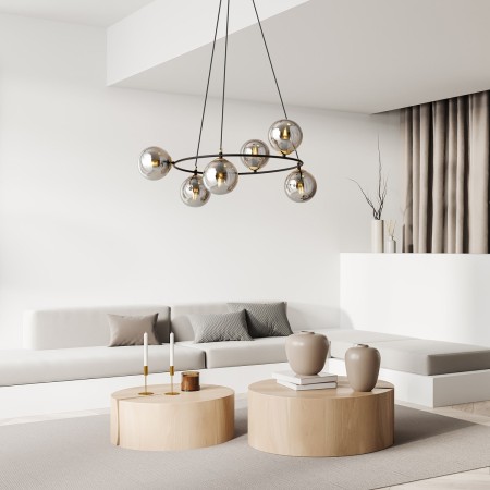 Lampa wisząca AZURA 6 BL GRAFIT