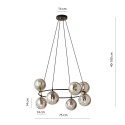 Lampa wisząca AZURA 8 BL GRAFIT