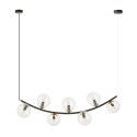 Lampa wisząca RITZ 7 BL TRANSPARENT