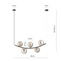 Lampa wisząca RITZ 5 BL GRAFIT