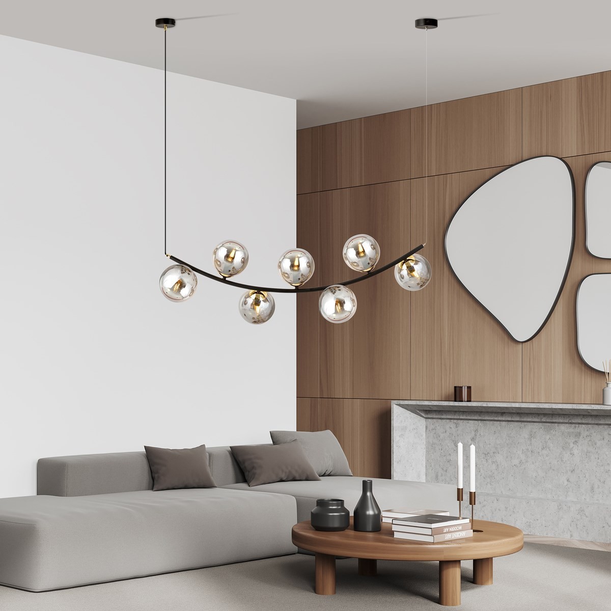 Lampa wisząca RITZ 7 BL GRAFIT