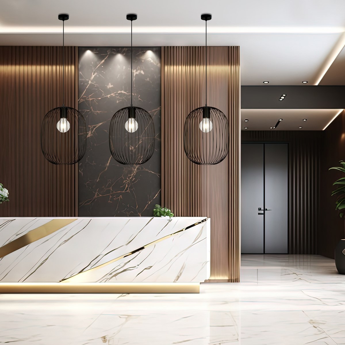 Lampa wisząca ONYX 1 BL