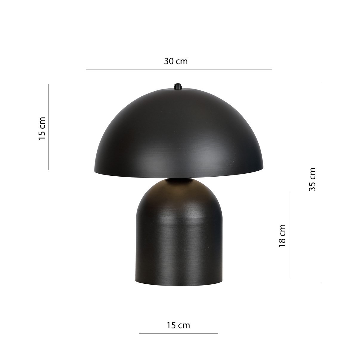 Lampka nocna KAVA LN1 BLACK