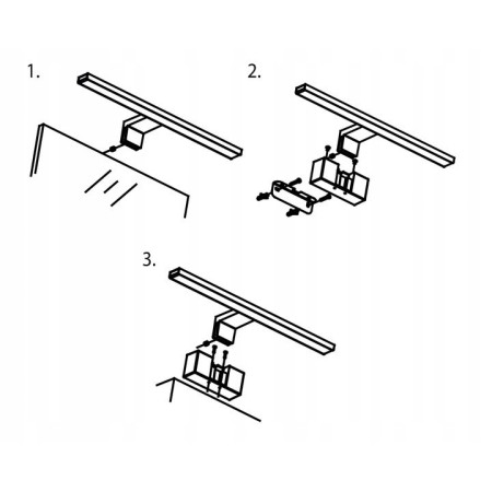 Kinkiet łazienkowy BEAST - nad lustro - na ścianę - na szafkę - nad obraz - 50cm - 12W - 4000K - Lighting VT 1864