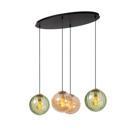 Lucide 45493/04/33 MONSARAZ - Lampa wisząca - 4xE27 - Zielony